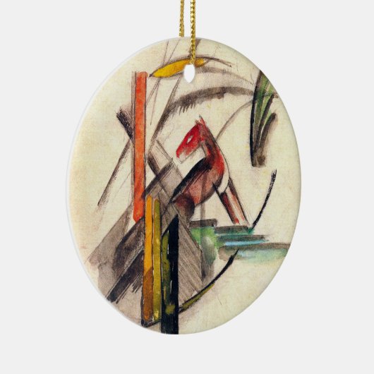 Dierlijke van Franz Marc,  expressionistische kuns Keramisch Ornament (Rechts)