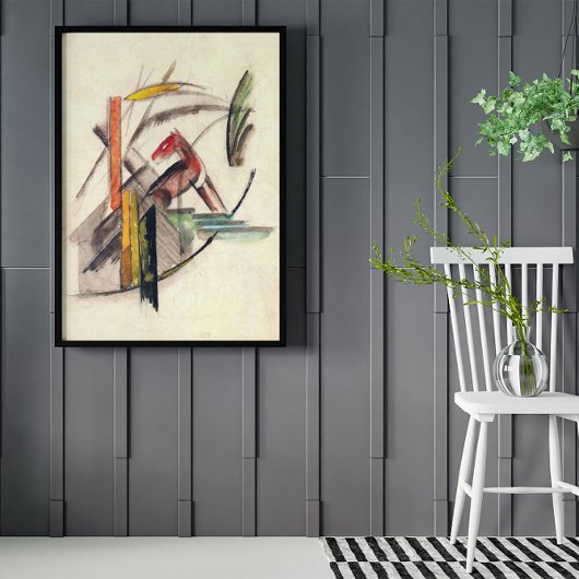 Dierlijke van Franz Marc,  expressionistische kuns Poster