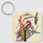 Dierlijke van Franz Marc, expressionistische kuns Sleutelhanger (Voorkant)