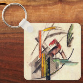 Dierlijke van Franz Marc, expressionistische kuns Sleutelhanger (Voorkant)