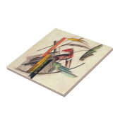 Dierlijke van Franz Marc,  expressionistische kuns Tegeltje (Zijkant)