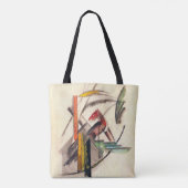 Dierlijke van Franz Marc, expressionistische kuns Tote Bag (Achterkant)