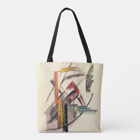 Dierlijke van Franz Marc,  expressionistische kuns Tote Bag (Achterkant)