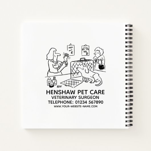 Dierlijke verzorging Notitieboek (Achterkant)