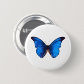 Dierlijke vlinder Insect Natuur Morpho Blue Ronde Button 5,7 Cm (Voorkant /achterkant)