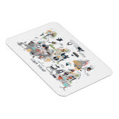 Dierlijke Wereldkaart Magneet (Rechterzijde)