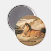 Dierlijke wilde dieren uit vroeger tijden, Afrikaa Magneet (Voorkant / Achterkant)