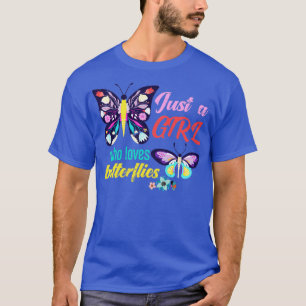 Dierlijke wilderdieren Gift Girls Butterfly T-shirt
