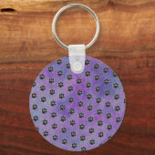 Dierlijke zaken Dank u Dog Paw klantenbinding Sleutelhanger (Achterkant)