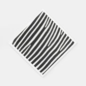 Dierlijke zebra afdruk, zwart-witte strepen. servet (Hoek)