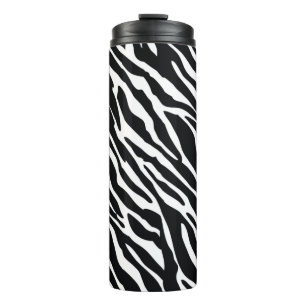 Dierlijke zebra naadloos patroonontwerp thermosbeker