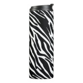 Dierlijke zebra naadloos patroonontwerp thermosbeker (Gedraaid links)