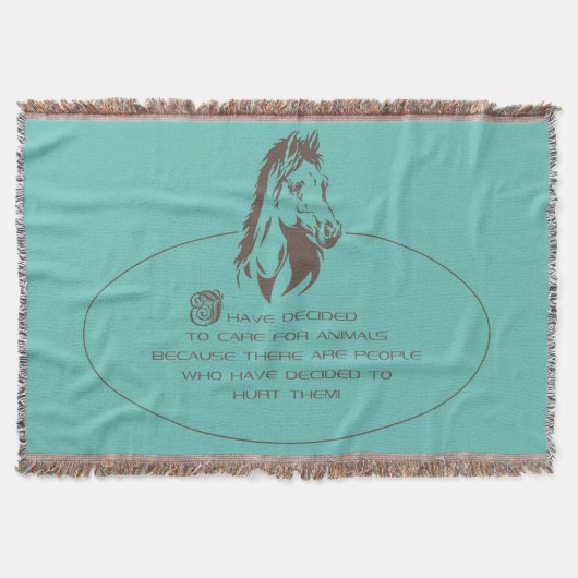 Dierlijke zorg - Drijvende Logo Deken (Voorkant)