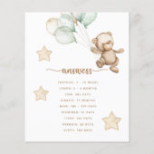 Dierlijke Zwangerschap Baby Baby shower (Achterkant)