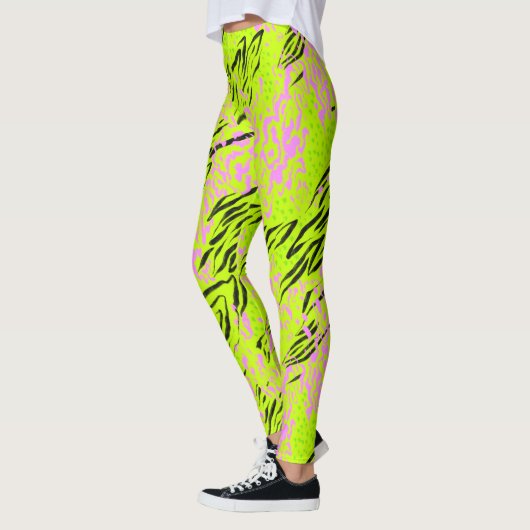 Diermix helder patroon leggings (Links)