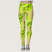 Diermix helder patroon leggings (Voorkant)