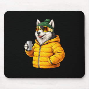 Diermotieven husky feest après ski shirt skisportA Muismat