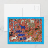 Diermozaïek, dierenredding, briefkaart (Voorkant / Achterkant)