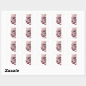 dierontwerpen vierkante sticker (Vel)