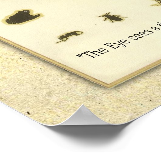 Dierooggrafiek ~ Leonardo da Vinci Quote Poster (Hoek)