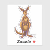 Dierparade Australian Kangaroo Sticker (Vel)