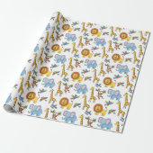 dierpatronen cadeaupapier (Uitgerold)