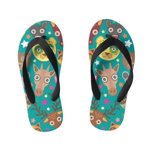 Dierpatronen Kinder Teenslippers (Voetbed)