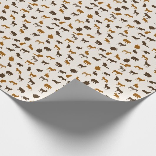 Dierpatroon 1 cadeaupapier (Hoek)