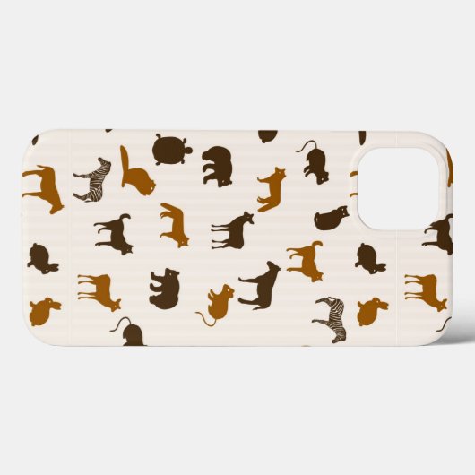 Dierpatroon 1 Case-Mate iPhone case (Achterkant (horizontaal))