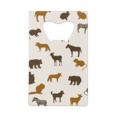 Dierpatroon 1 creditkaart flessenopener (Achterkant)