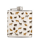 Dierpatroon 1 heupfles (Voorkant)