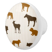 Dierpatroon 1 keramische knop (Rechts)