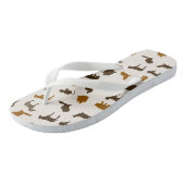 Dierpatroon 1 teenslippers (Schuin)