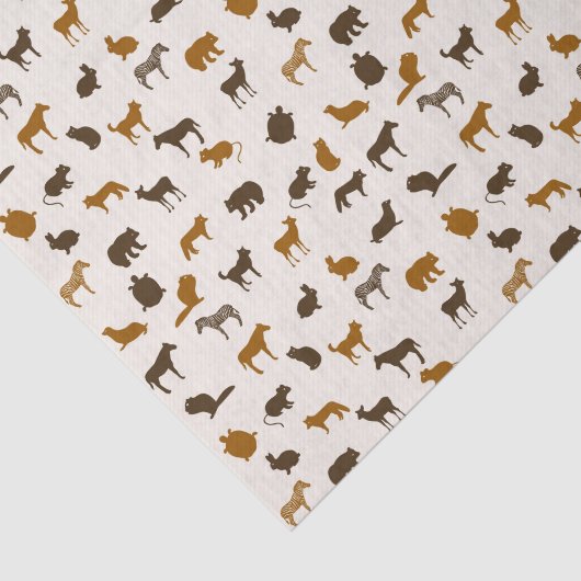 Dierpatroon 1 tissuepapier (Detail)