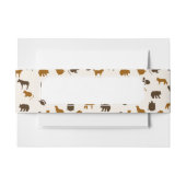 Dierpatroon 1 uitnodigingen wikkel (Voorkant Voorbeeld)