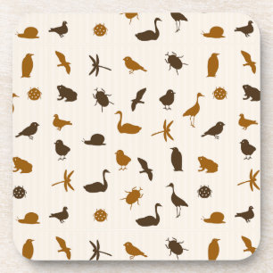 Dierpatroon 2 bier onderzetter
