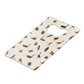 Dierpatroon 2 creditkaart flessenopener (Achterkant Gekanteld)