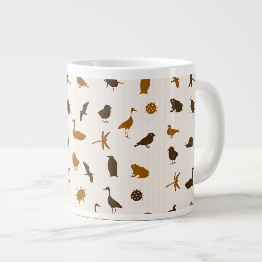 Dierpatroon 2 grote koffiekop (Voorkant rechts)