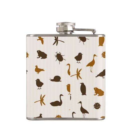 Dierpatroon 2 heupfles (Achterkant)