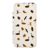 Dierpatroon 2 incipio iPhone portemonnee hoesje (Voorkant Agenda)