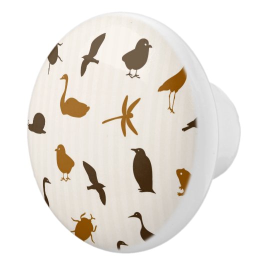 Dierpatroon 2 keramische knop (Rechts)