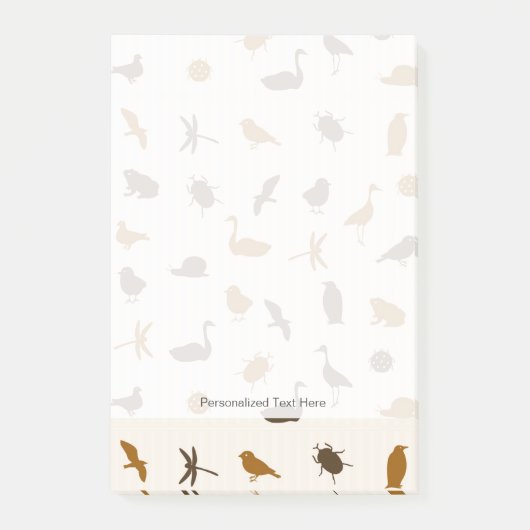 Dierpatroon 2 post-it® notes (Voorkant)