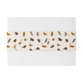 Dierpatroon 2 uitnodigingen wikkel (Achterkant Voorbeeld)