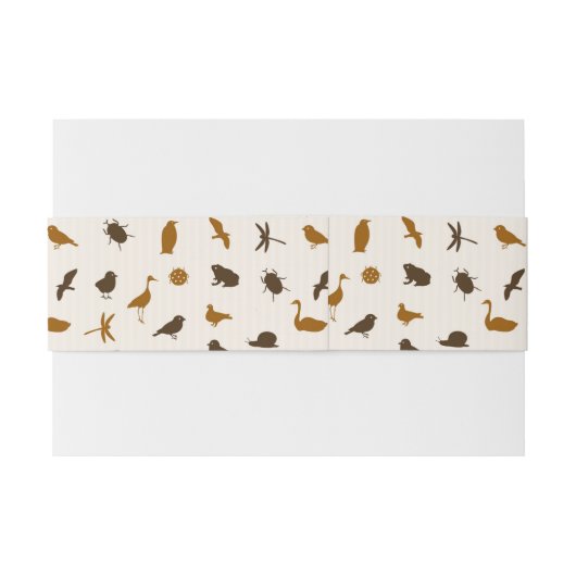 Dierpatroon 2 uitnodigingen wikkel (Achterkant Voorbeeld)