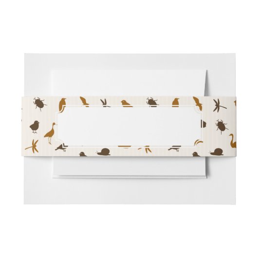 Dierpatroon 2 uitnodigingen wikkel (Voorkant Voorbeeld)