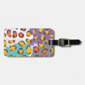 Dierpatroon van wilde dieren bagagelabel (Voorkant horizontaal)