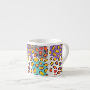 Dierpatroon van wilde dieren espresso kop