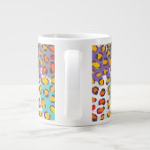 Dierpatroon van wilde dieren grote koffiekop (Achterkant)