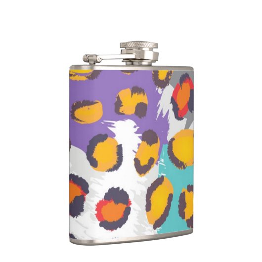 Dierpatroon van wilde dieren heupfles (Rechts)