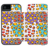 Dierpatroon van wilde dieren incipio iPhone portemonnee hoesje (Agenda Open)